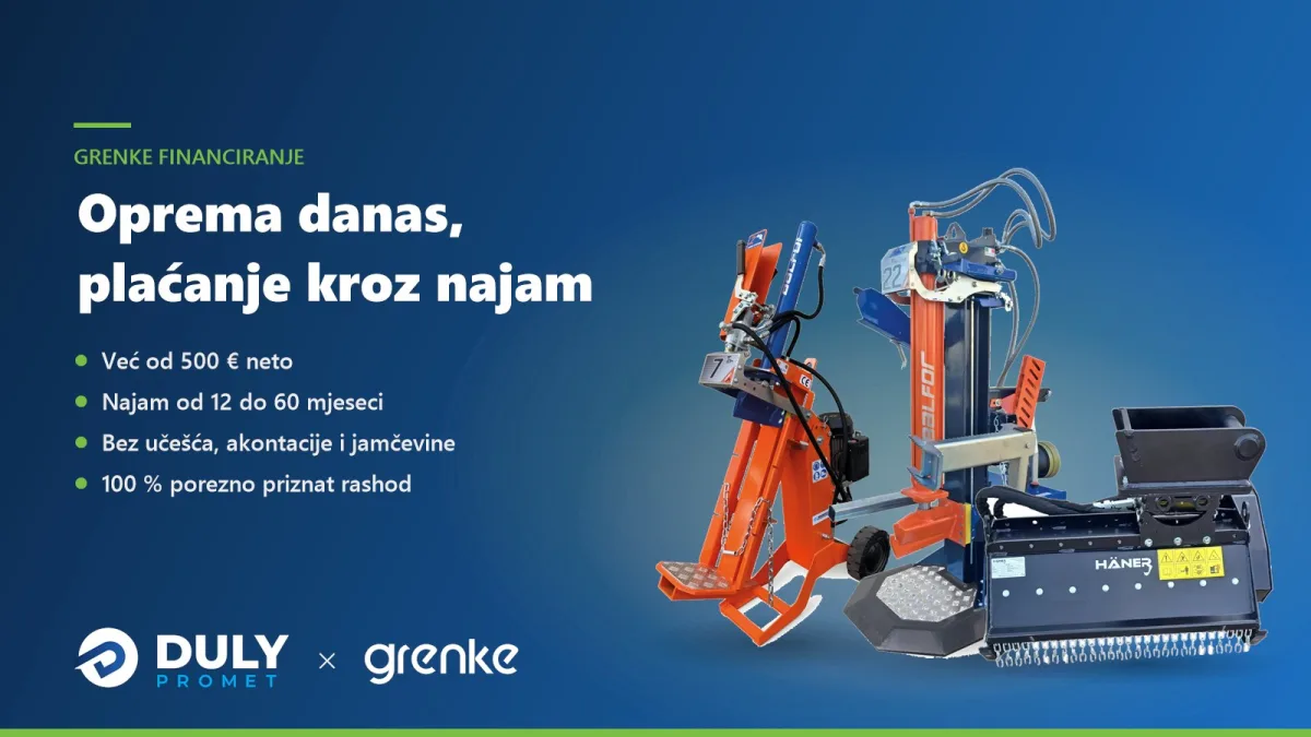 GRENKE financiranje opreme u Duly Prometu – oprema odmah, plaćanje kroz najam