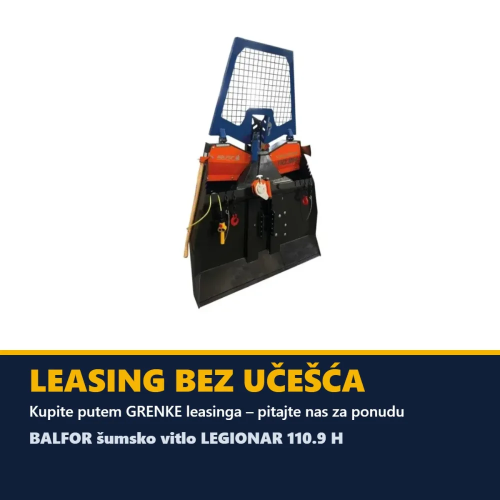 BALFOR šumsko vitlo LEGIONAR 110.9 H — vučna sila 9 t, elektrohidraulično — slika 5 od 7