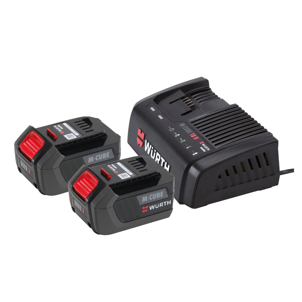 Würth set 2 akumulatora M-CUBE 18 V / 5,0 Ah i punjač