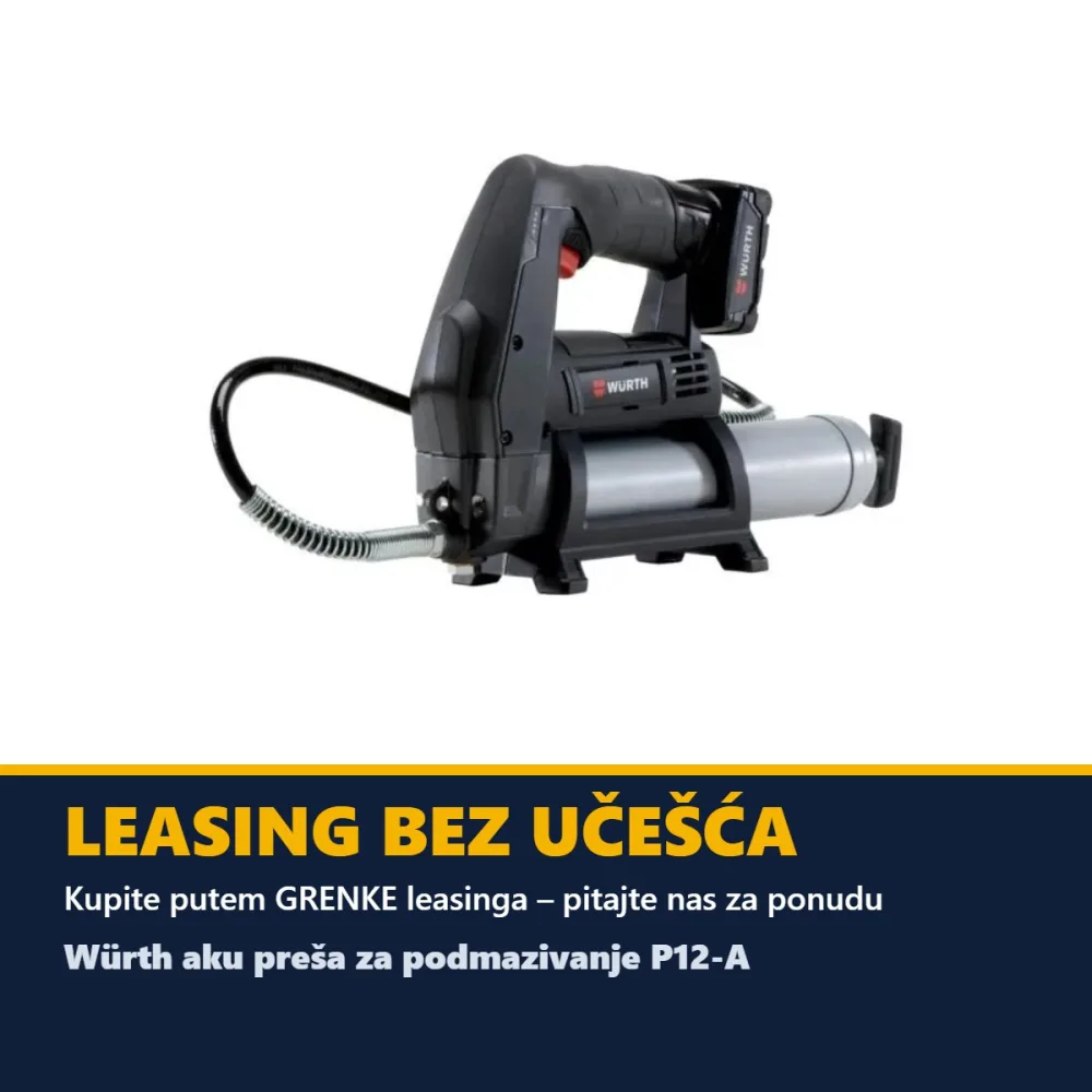 Würth aku preša za podmazivanje P12-A (1 × 3,0 Ah) — 12 V — slika 2 od 2