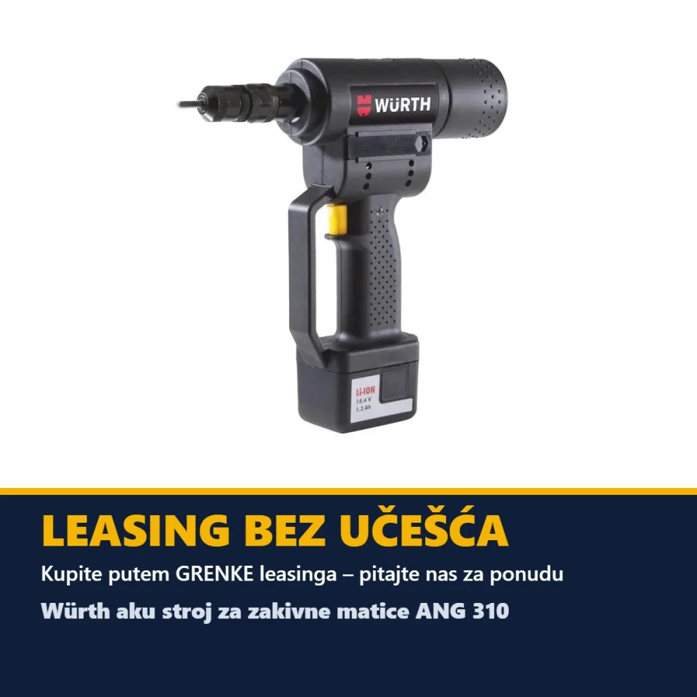 Würth aku stroj za zakivne matice ANG 310 (1 × 2,0 Ah) — 14,4 V — slika 2 od 2