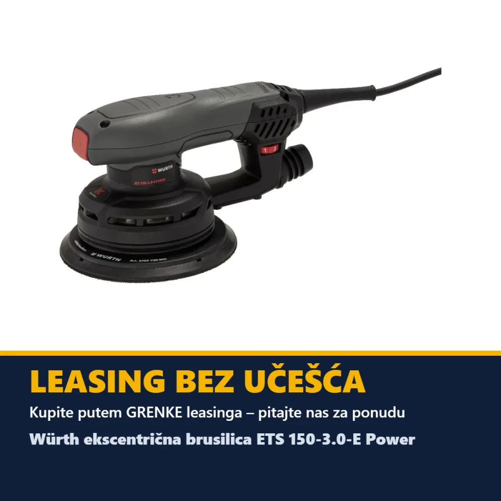 Würth ekscentrična brusilica ETS 150-3.0-E Power — 400 W, Ø 150 mm — slika 5 od 5