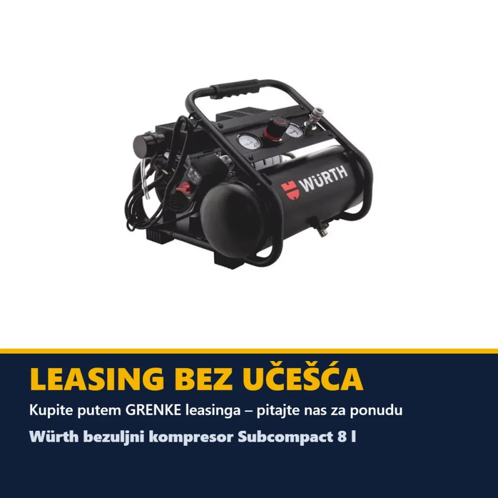 Würth bezuljni kompresor Subcompact 8 l — slika 2 od 2