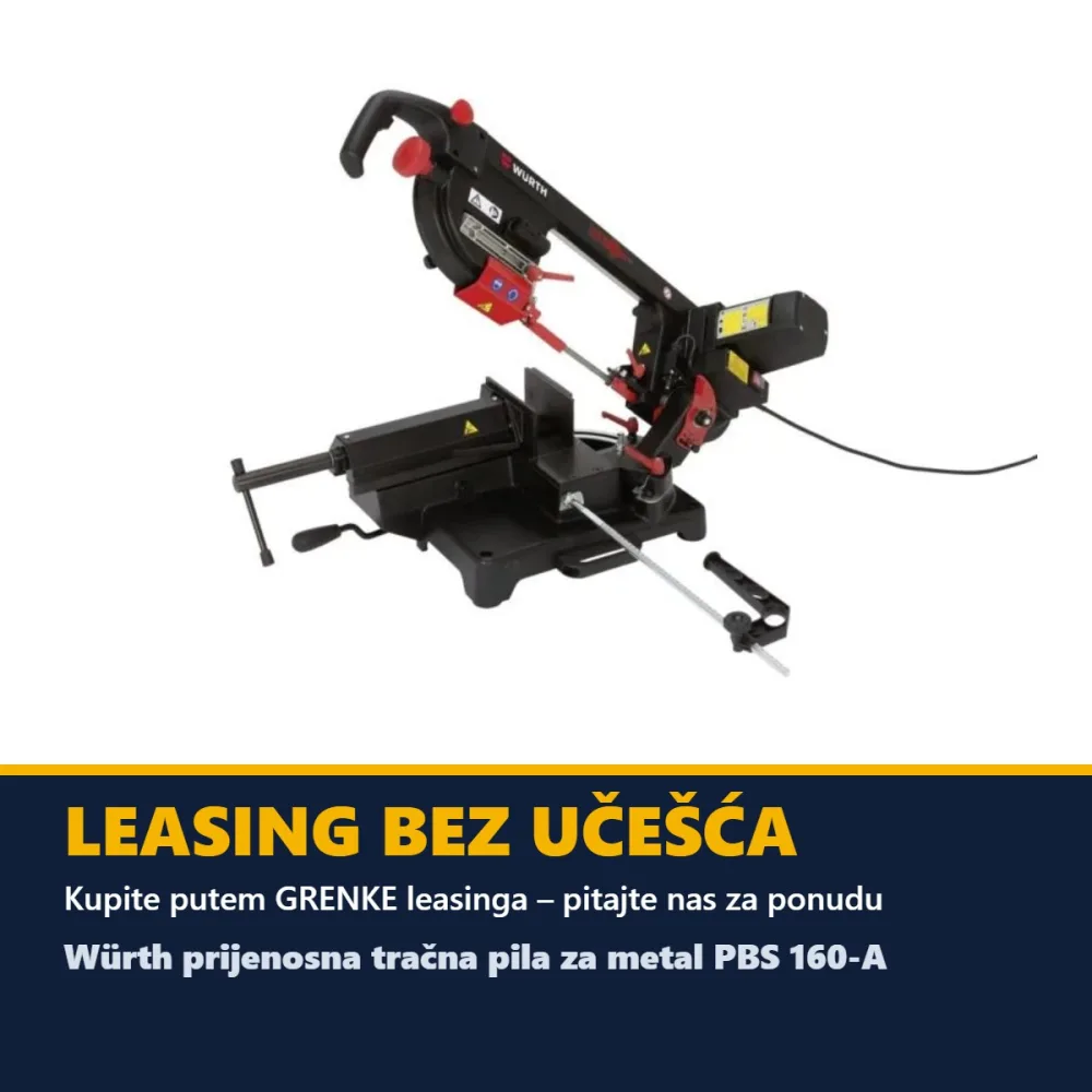 Würth prijenosna tračna pila za metal PBS 160-A — 2000 W — slika 2 od 2