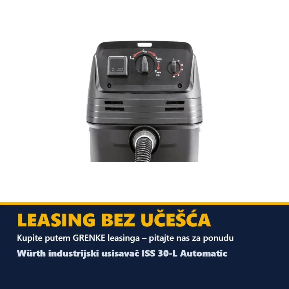 Würth industrijski usisavač ISS 30-L Automatic — 1380 W — slika 3 od 3