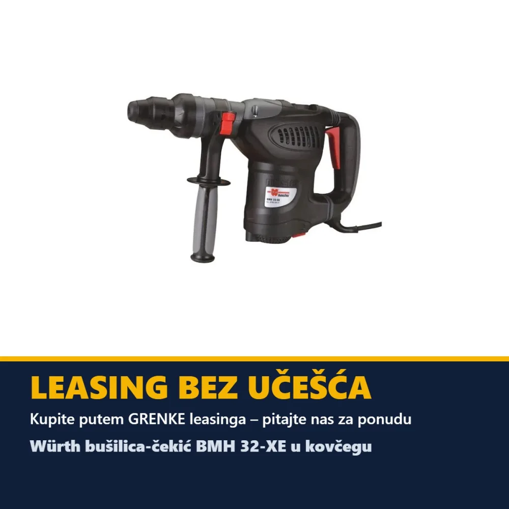 Würth bušilica-čekić BMH 32-XE u kovčegu — 900 W — slika 2 od 2