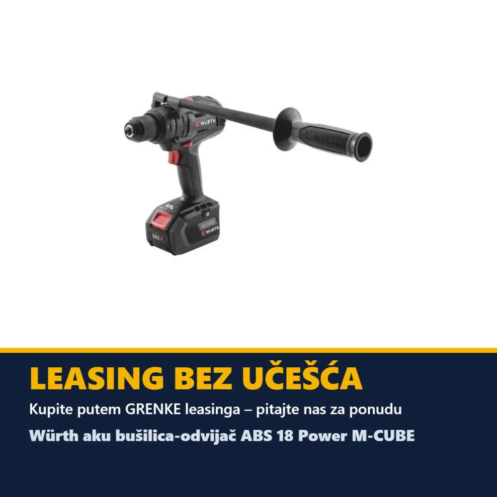 Würth aku bušilica-odvijač ABS 18 Power M-CUBE (2 × 5,0 Ah + punjač) — do 140 Nm — slika 4 od 4