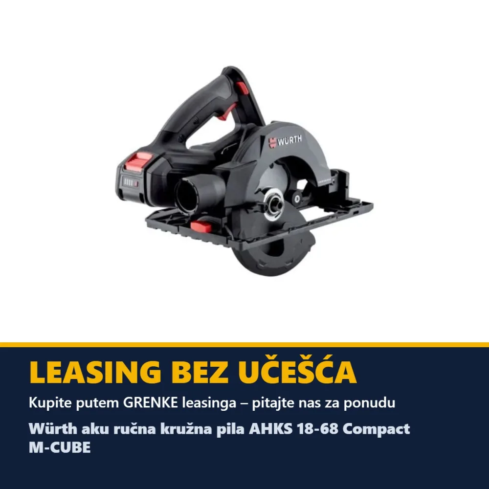 Würth aku ručna kružna pila AHKS 18-68 Compact M-CUBE (bez baterije i punjača) — list Ø 190 mm — slika 2 od 3
