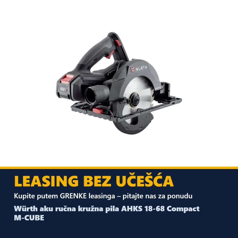 Würth aku ručna kružna pila AHKS 18-68 Compact M-CUBE (2 × 5,0 Ah + punjač) — list Ø 190 mm — slika 2 od 2