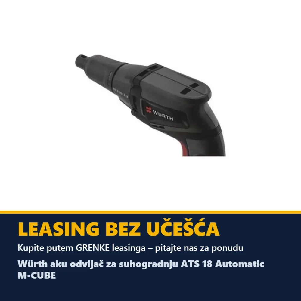 Würth aku odvijač za suhogradnju ATS 18 Automatic M-CUBE (2 × 2,0 Ah + punjač) — do 5 Nm — slika 5 od 5