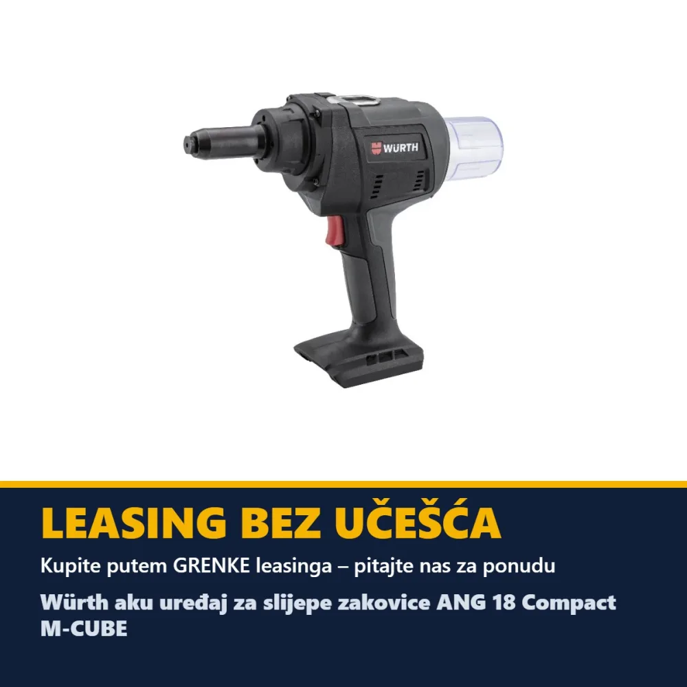 Würth aku uređaj za slijepe zakovice ANG 18 Compact M-CUBE (bez baterije i punjača) — slika 2 od 3