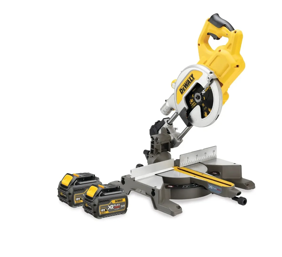 DeWalt aku potezna kosa pila DCS777T2 FLEXVOLT 54 V — list 216 mm, 2 × 6,0 Ah