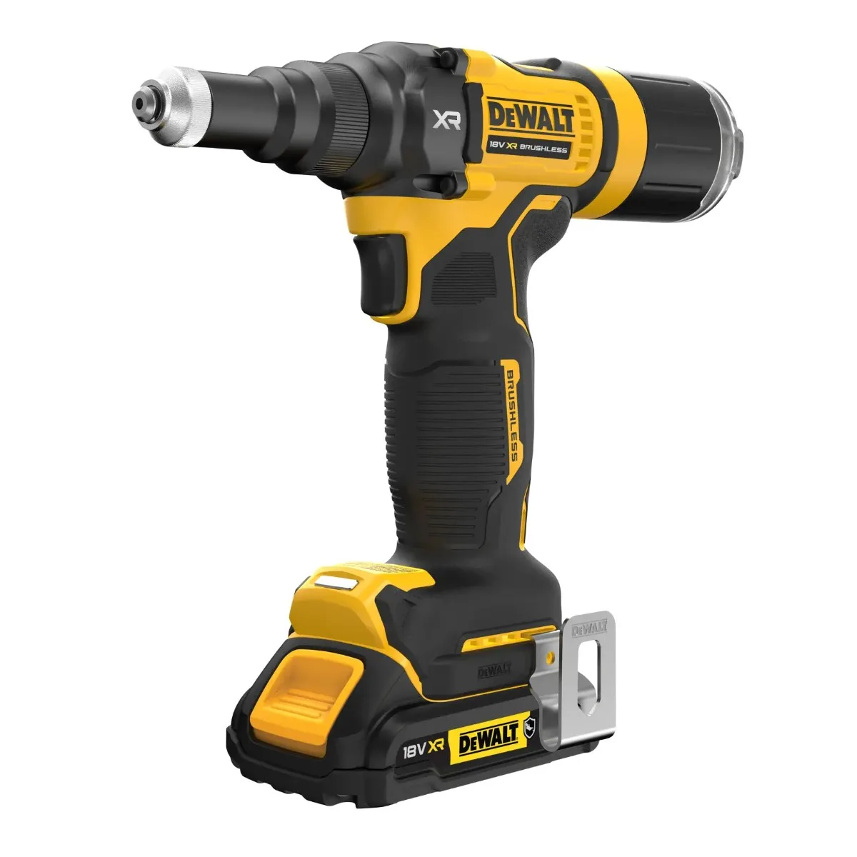 DeWalt aku kliješta za slijepe zakovice DCF403D2GT 18 V — 4,8 mm, 10 kN, 2 × 2,0 Ah — slika 2 od 4