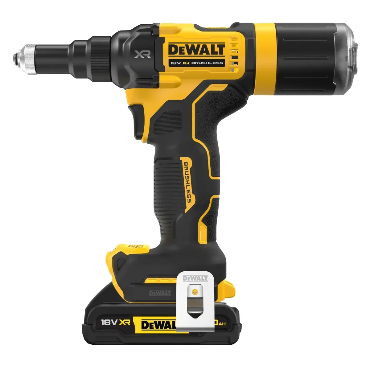 DeWalt aku kliješta za slijepe zakovice DCF403D2GT 18 V — 4,8 mm, 10 kN, 2 × 2,0 Ah — slika 3 od 4