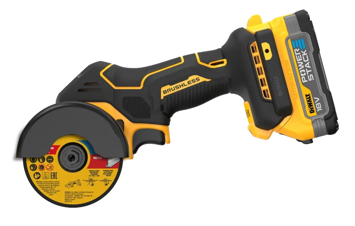 DeWalt aku mini rezač DCS438E2T 18 V — ploča 76 mm, 2 × 1,7 Ah POWERSTACK — slika 3 od 5