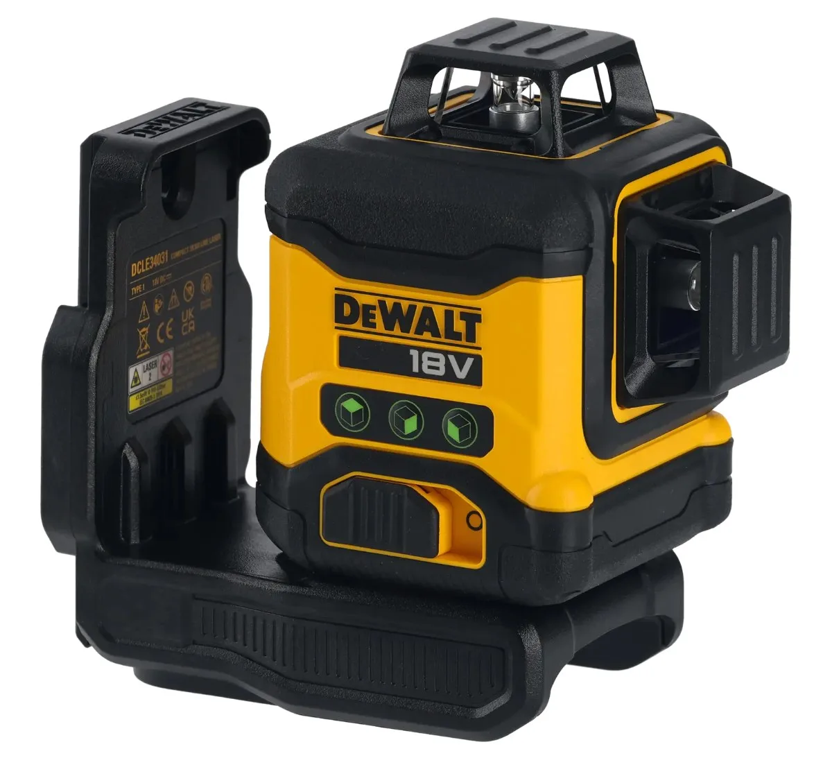 DeWalt aku višelinijski laser DCLE34031N 18 V — 3 × 360°, zelena zraka, bez baterije — slika 2 od 7