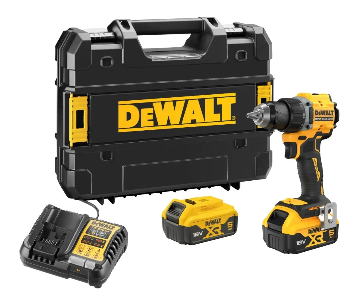 DeWalt aku bušilica-odvijač DCD794P2T 18 V — 74 Nm, 2 × 5,0 Ah