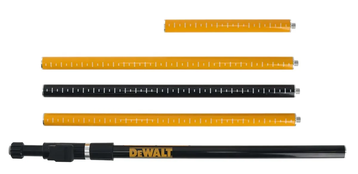 DeWalt teleskopska letva DE0882 za laser — do 3,4 m, navoj 1/4"
