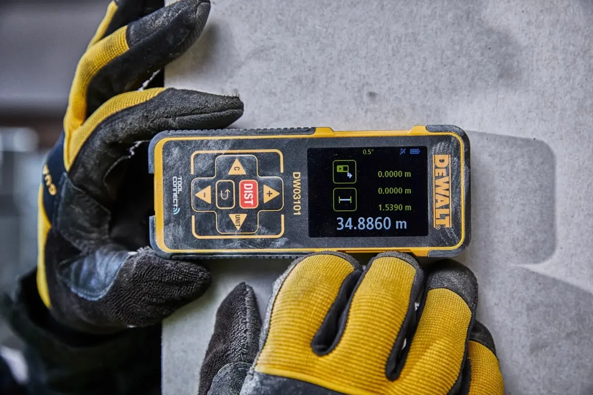 DeWalt laserski daljinomjer DW03101 — 100 m, Bluetooth — slika 3 od 5