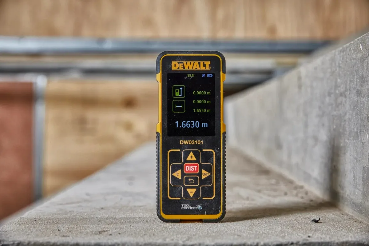 DeWalt laserski daljinomjer DW03101 — 100 m, Bluetooth — slika 4 od 5