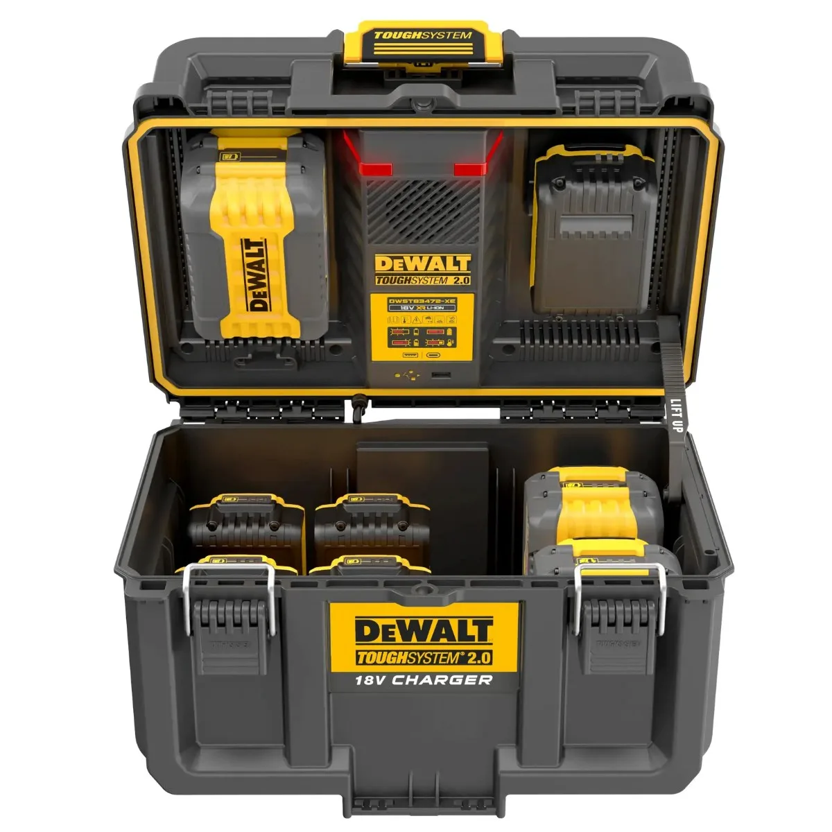 DeWalt ToughSystem 2.0 kutija s punjačem DWST83471 — 2 baterije 18/54 V
