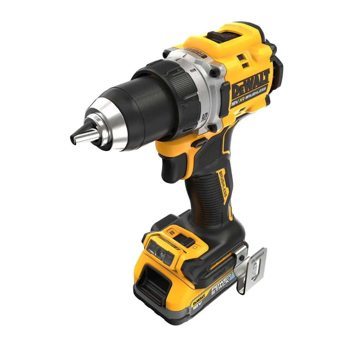 DeWalt aku bušilica-odvijač DCD800E2T 18 V XR — 90 Nm, 2 × 1,7 Ah POWERSTACK, TSTAK — slika 4 od 5
