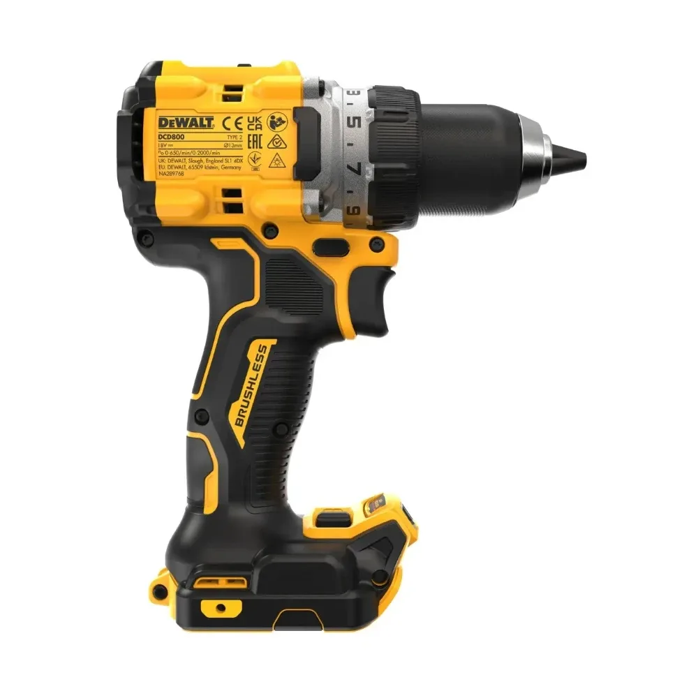 DeWalt aku bušilica-odvijač DCD800NT 18 V XR — 90 Nm, bez baterije, TSTAK — slika 4 od 6