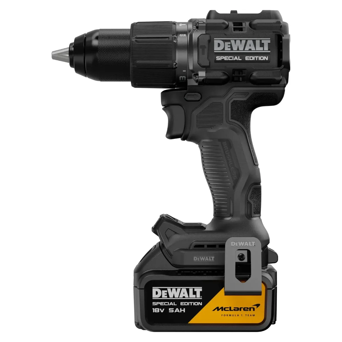 DeWalt x McLaren aku udarna bušilica-odvijač DCD86MP1T 18 V — 90 Nm, 1 × 5,0 Ah, TSTAK — slika 3 od 5