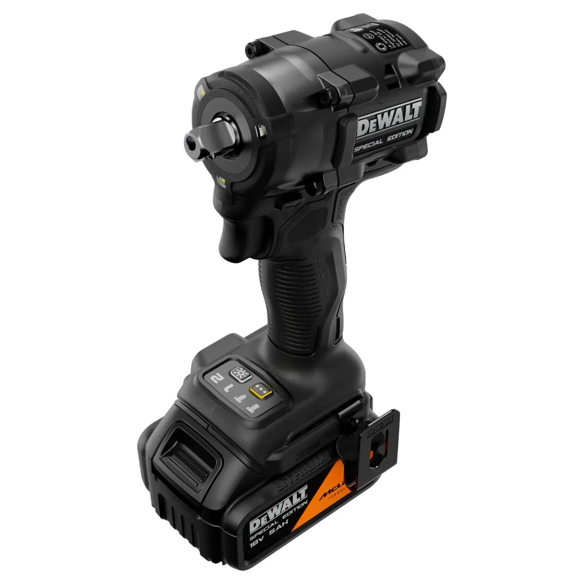 DeWalt x McLaren aku udarni ključ DCF92MP2T 18 V — 1/2", 406/610 Nm, 2 × 5,0 Ah — slika 4 od 5