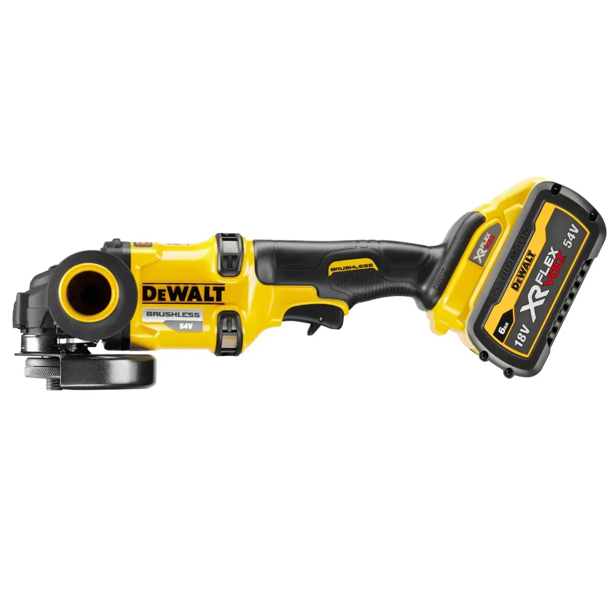 DeWalt aku kutna brusilica DCG418T2 54 V FLEXVOLT — 125 mm, 2 × 6,0 Ah — slika 3 od 6