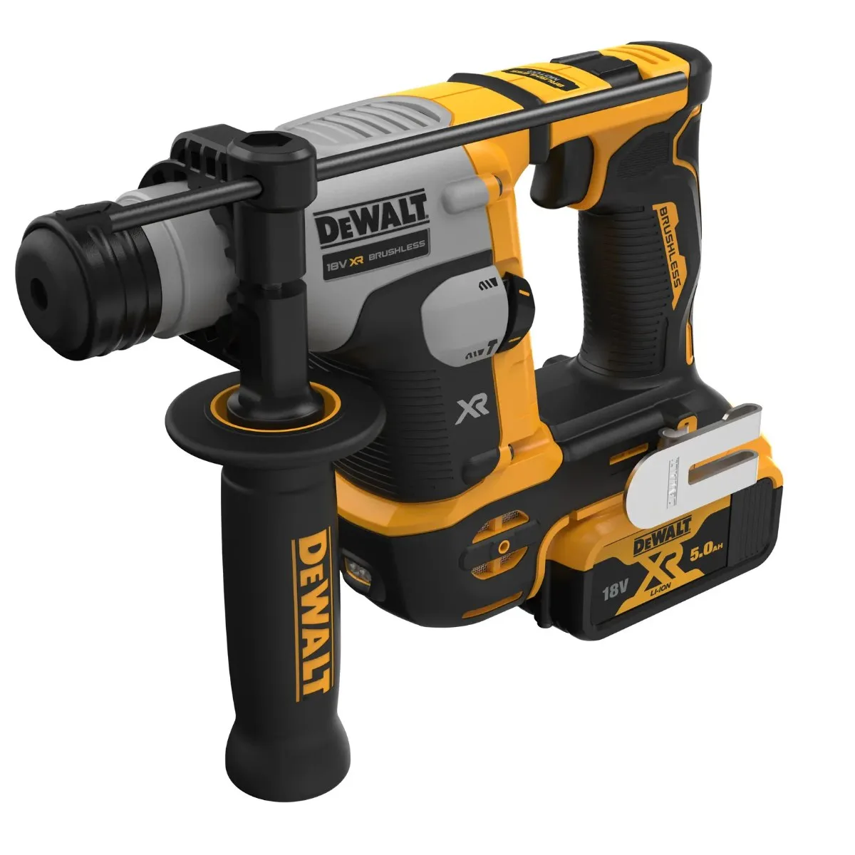 DeWalt aku kompaktni čekić DCH172P2 18 V XR SDS-plus — 1,4 J, 2 × 5,0 Ah — slika 4 od 5