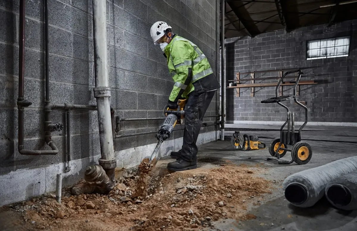 DeWalt aku čekić za rušenje DCH966Z2 FLEXVOLT — 41 J, 18,6 kg, 2 × 15,0 Ah — slika 5 od 6