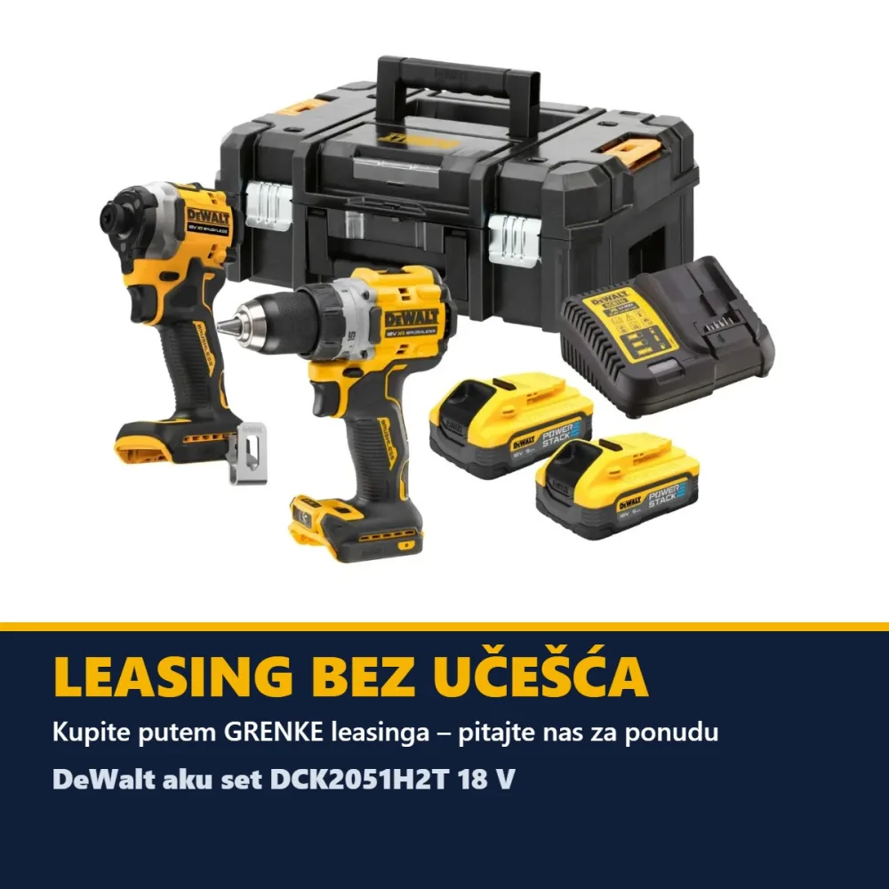 DeWalt aku set DCK2051H2T 18 V — DCD800 + DCF850, 2 × 5,0 Ah POWERSTACK — slika 2 od 2