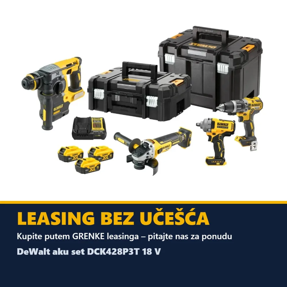 DeWalt aku set DCK428P3T 18 V — DCD796 + DCF891 + DCG405 + DCH273, 3 × 5,0 Ah — slika 2 od 2