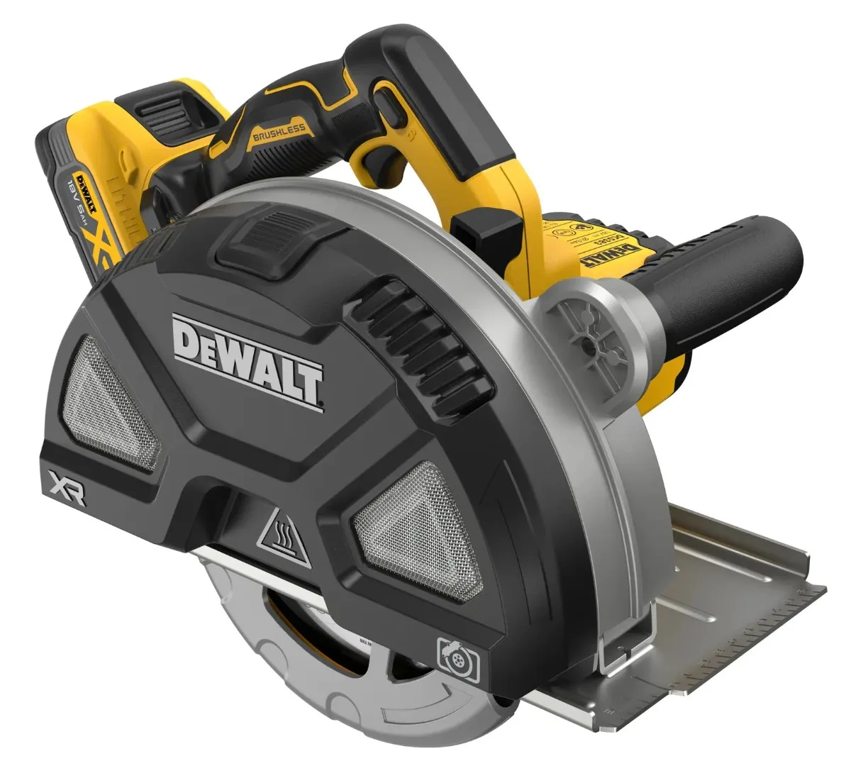 DeWalt aku kružna pila za metal DCS383H2 18 V XR — 184 mm, 2 × 5,0 Ah POWERSTACK — slika 3 od 6