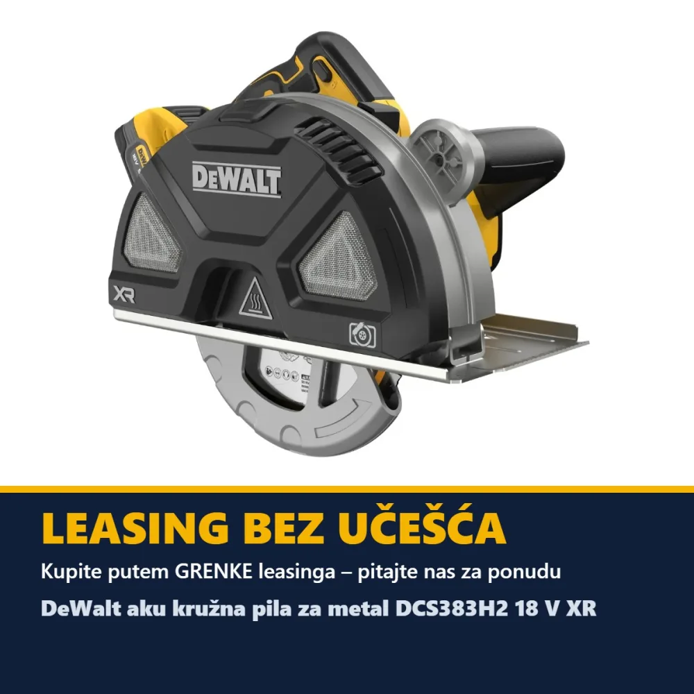 DeWalt aku kružna pila za metal DCS383H2 18 V XR — 184 mm, 2 × 5,0 Ah POWERSTACK — slika 6 od 6