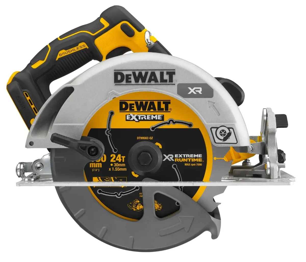 DeWalt aku kružna pila DCS573NT 18 V FLEXVOLT ADVANTAGE — 190 mm, bez baterije, TSTAK — slika 2 od 5