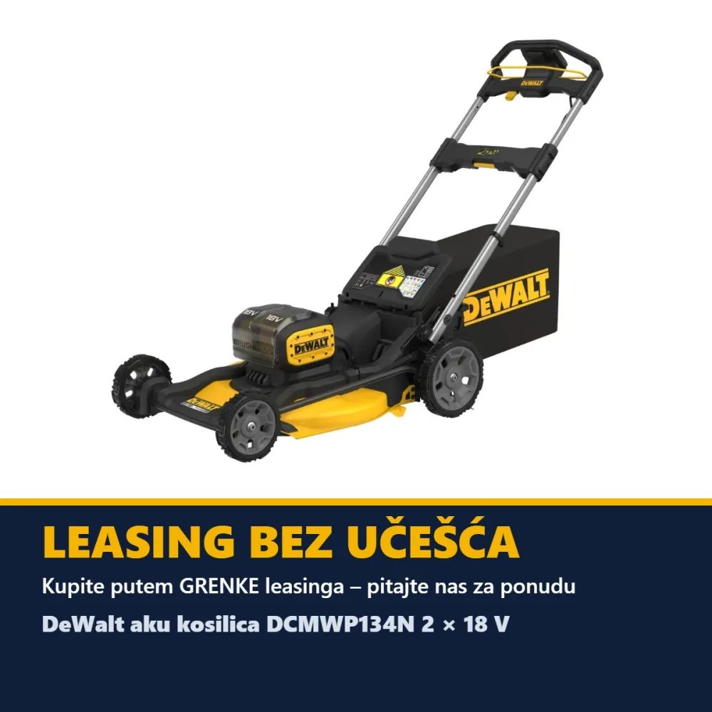 DeWalt aku kosilica DCMWP134N 2 × 18 V — 53 cm, motor bez četkica, bez baterija — slika 6 od 7