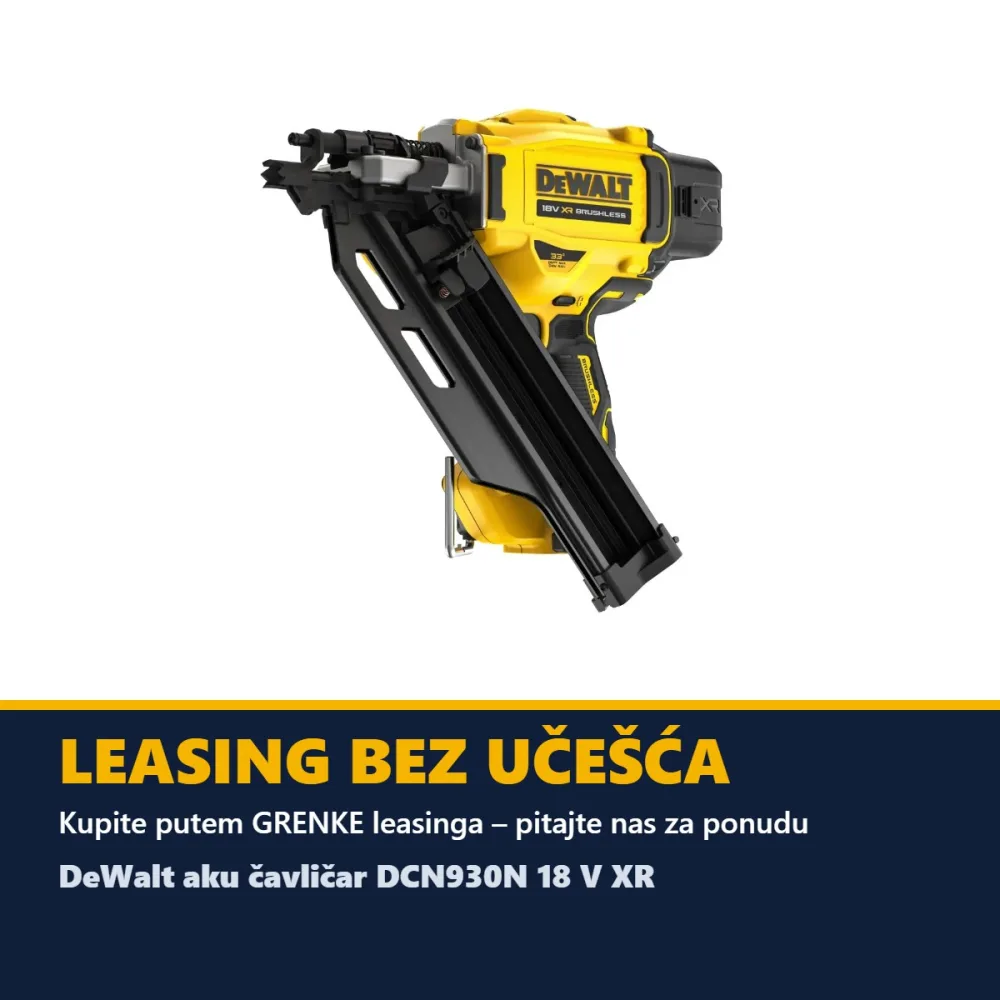 DeWalt aku čavličar DCN930N 18 V XR — čavli do 90 mm, 33°, bez baterije — slika 6 od 6