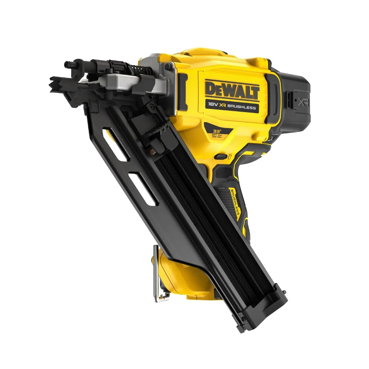 DeWalt aku čavličar DCN930N 18 V XR — čavli do 90 mm, 33°, bez baterije