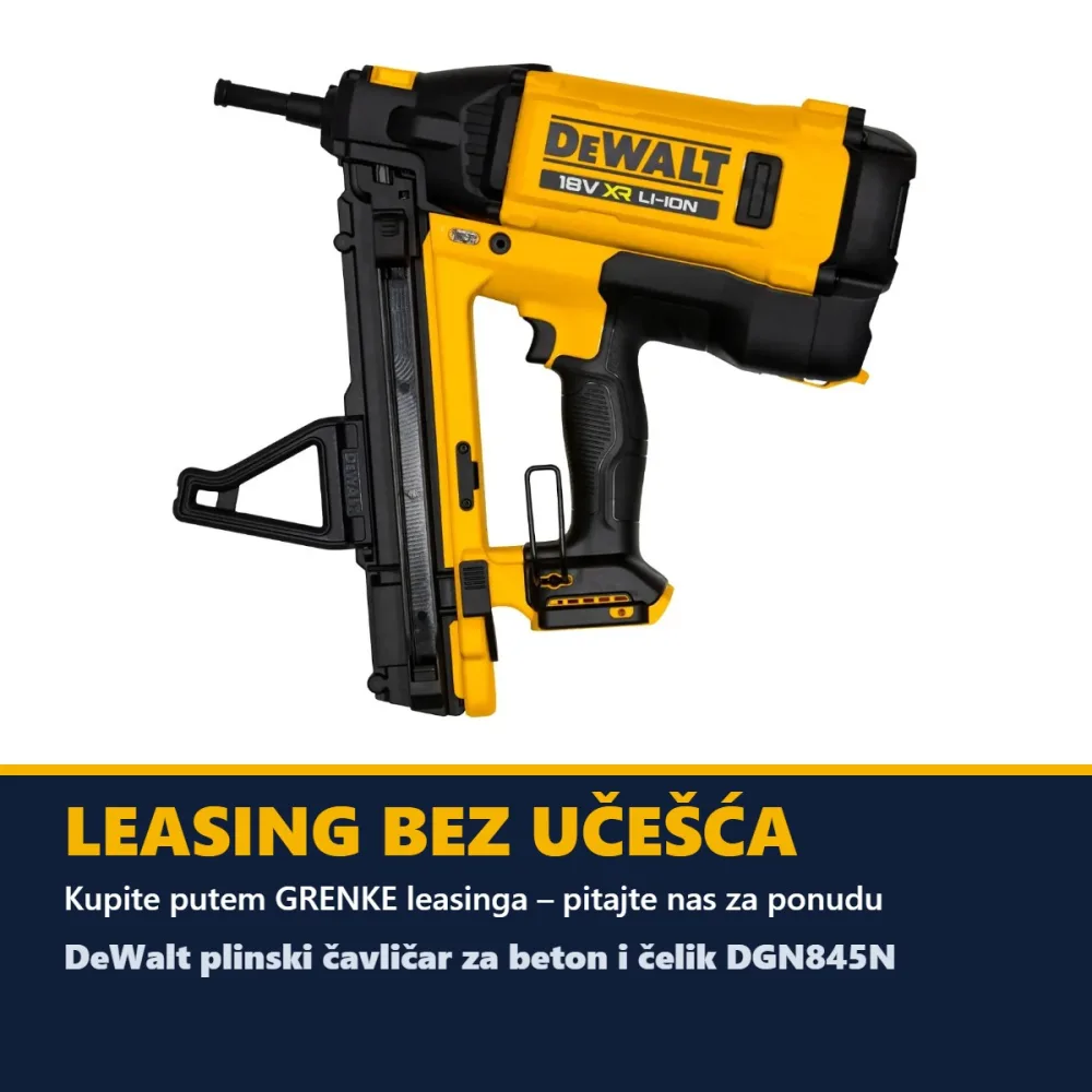 DeWalt plinski čavličar za beton i čelik DGN845N — 13–40 mm, bez baterije — slika 3 od 3