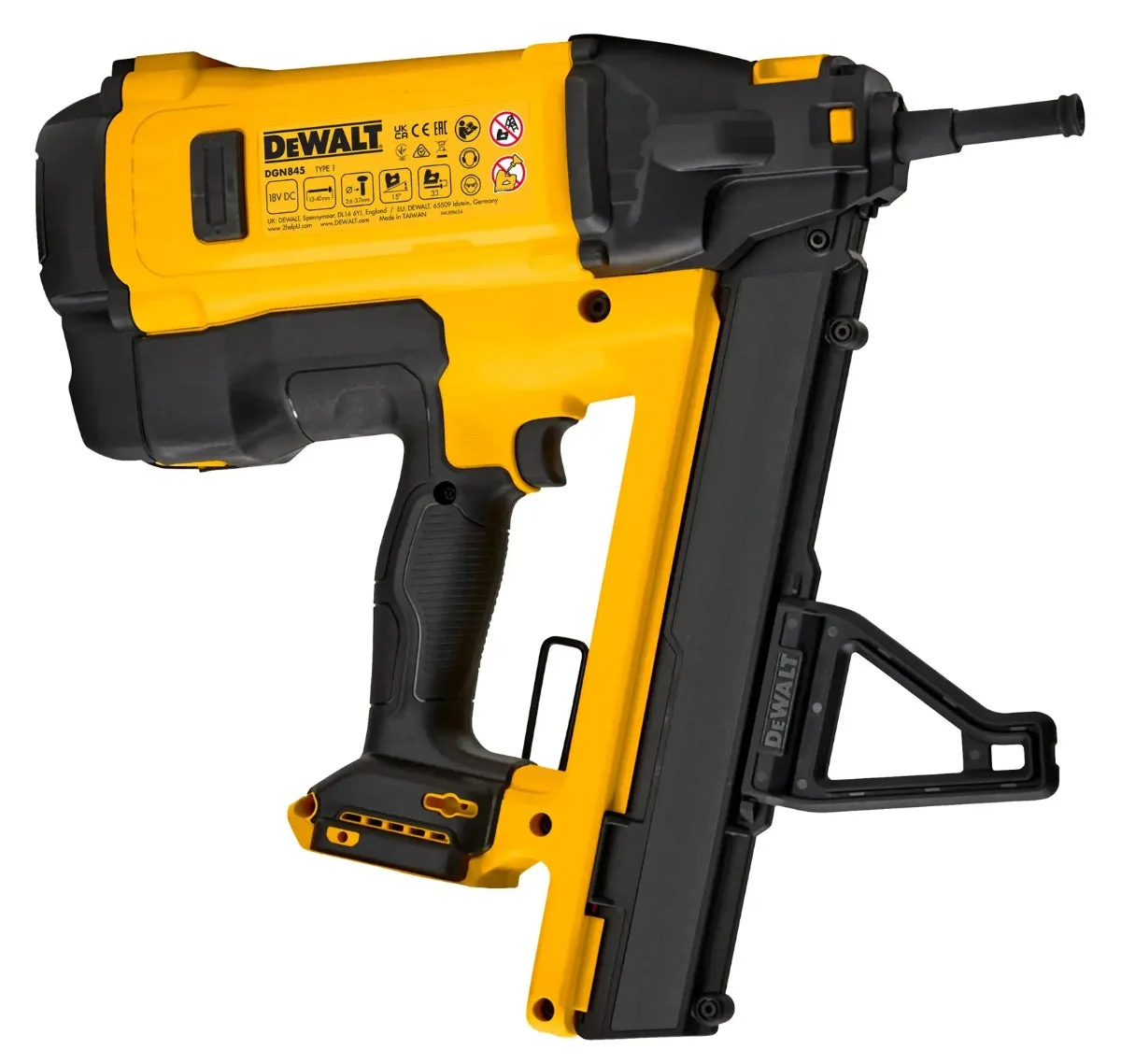 DeWalt plinski čavličar za beton i čelik DGN845N — 13–40 mm, bez baterije — slika 2 od 3