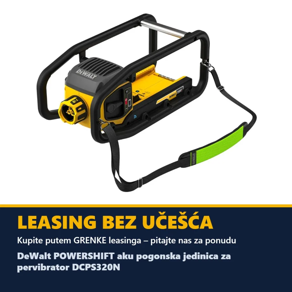 DeWalt POWERSHIFT aku pogonska jedinica za pervibrator DCPS320N — bez baterije — slika 6 od 7