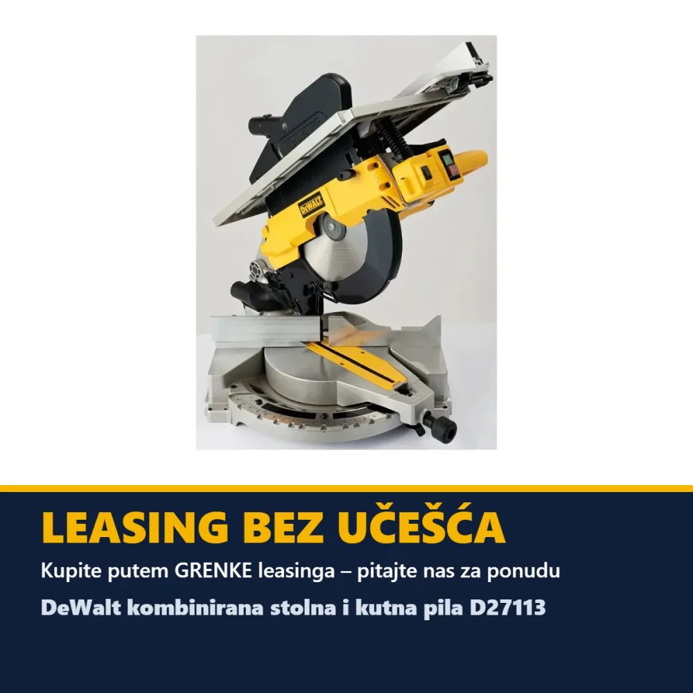 DeWalt kombinirana stolna i kutna pila D27113 — 1600 W, list 305 mm — slika 6 od 7