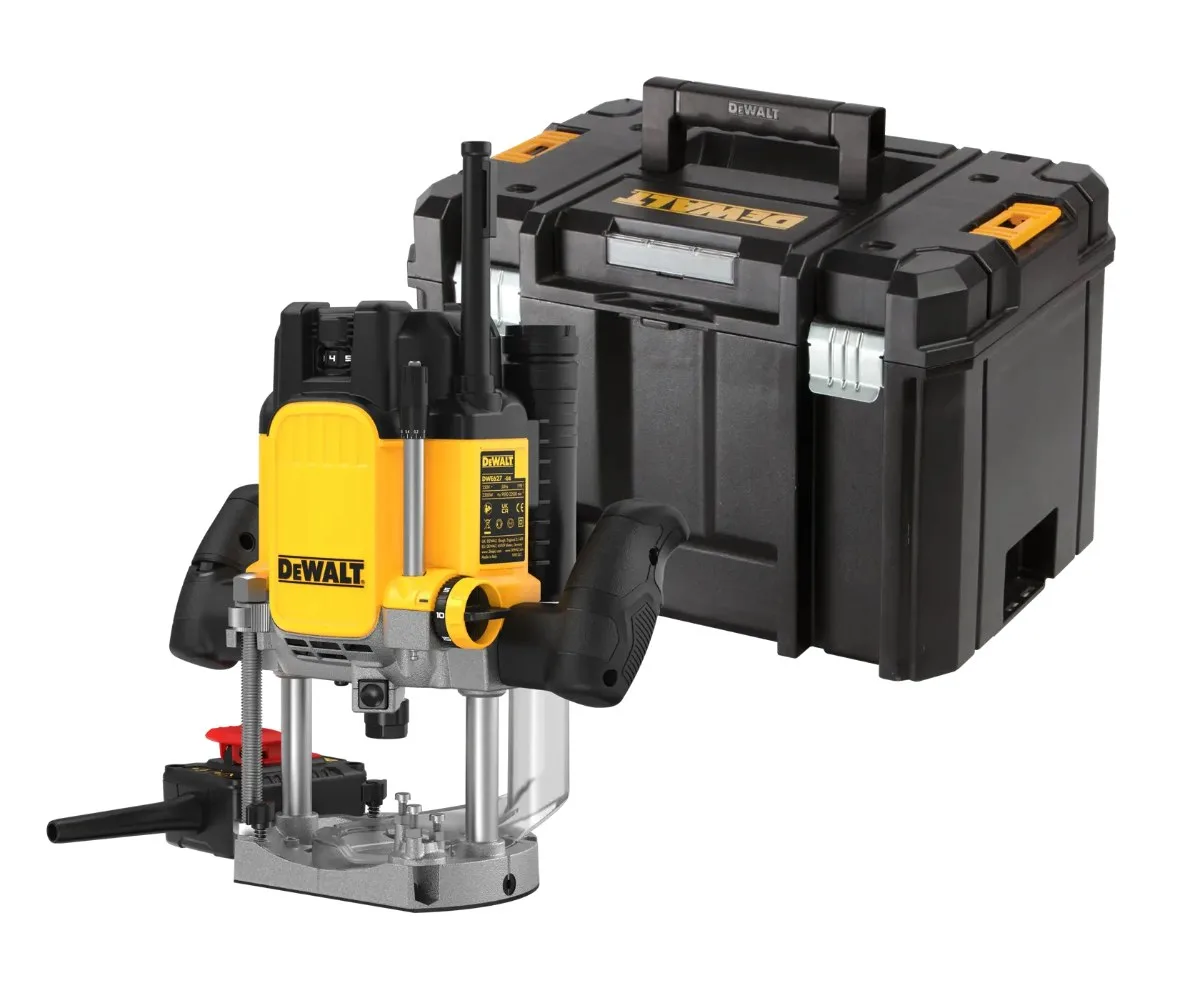 DeWalt nadglodalica DWE627KT — 2300 W, regulacija 9000–22000 o/min, TSTAK