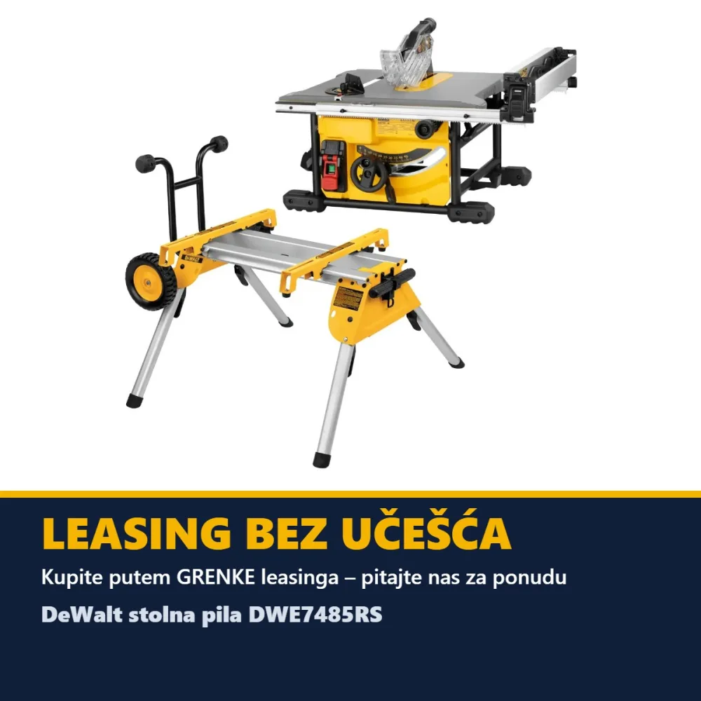 DeWalt stolna pila DWE7485RS — 1850 W, 210 mm, s postoljem DE7400 — slika 2 od 3