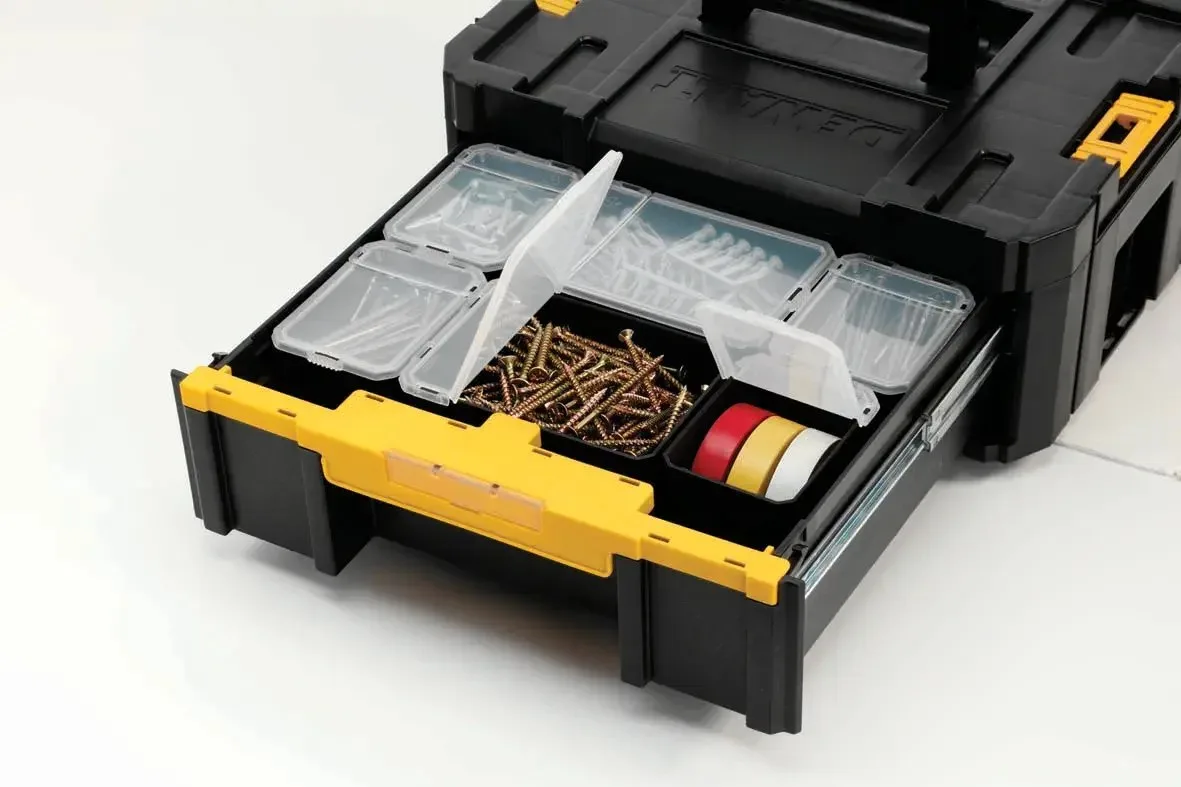 DeWalt TSTAK III kutija s ladicom DWST1-70705 — 6 pretinaca — slika 4 od 5
