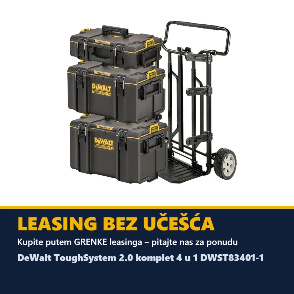 DeWalt ToughSystem 2.0 komplet 4 u 1 DWST83401-1 — DS165, DS300, DS400 i kolica — slika 4 od 4