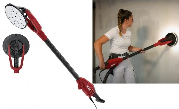 FLEX ekscentrična brusilica za zidove i stropove Giraffe GE 6 X-EC — karbonska cijev, 225 mm