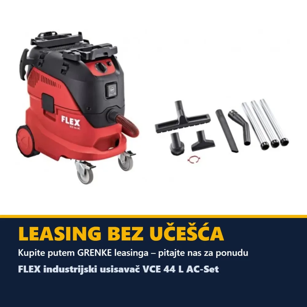 FLEX industrijski usisavač VCE 44 L AC-Set — 1200 W, 42 l, mokro i suho — slika 2 od 2